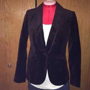 Loft Suede Tuxedo Blazer